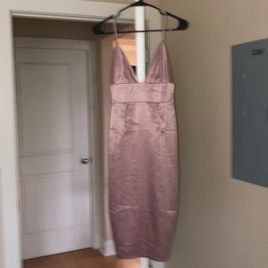 Boohoo satin midi dress